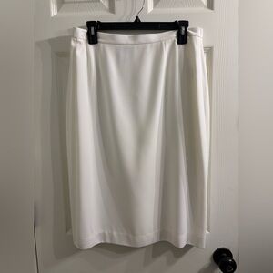Classic White Women's Midi Skirt